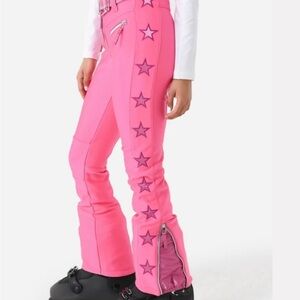 Pink Star-Patterned Women's Pants